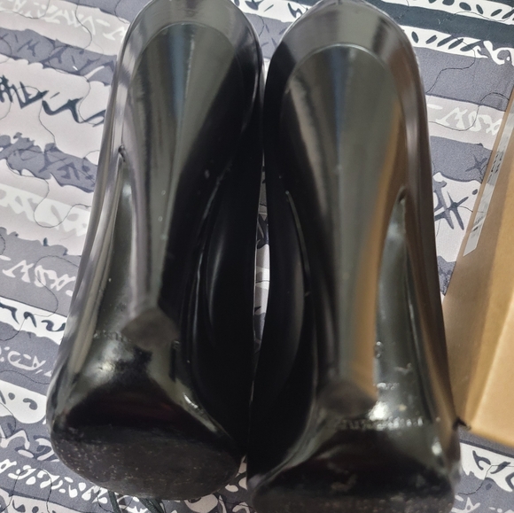 Burberry Prorsum Black Patent Leather Shoes Boots Booties Heels Size 39.5 US 8.5 - Picture 9 of 12